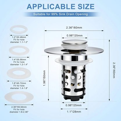 🔥 Upgraded 3-in-1 Drain Strainer That Stops Sink Clogs