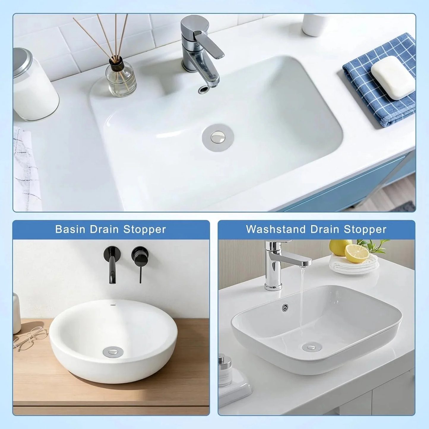 🔥 Upgraded 3-in-1 Drain Strainer That Stops Sink Clogs